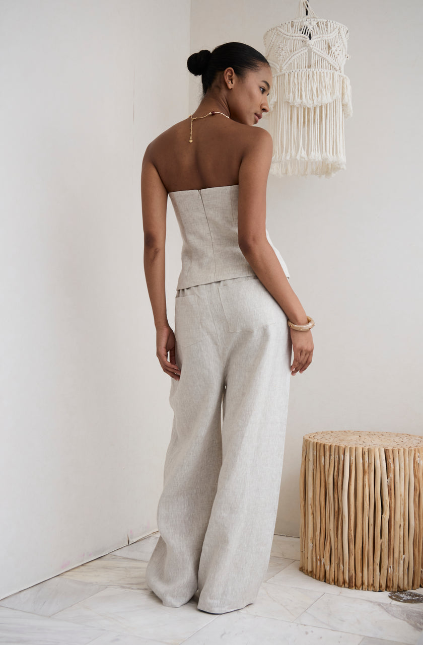 Ayla strapless top (Sand) - RICOCHET
