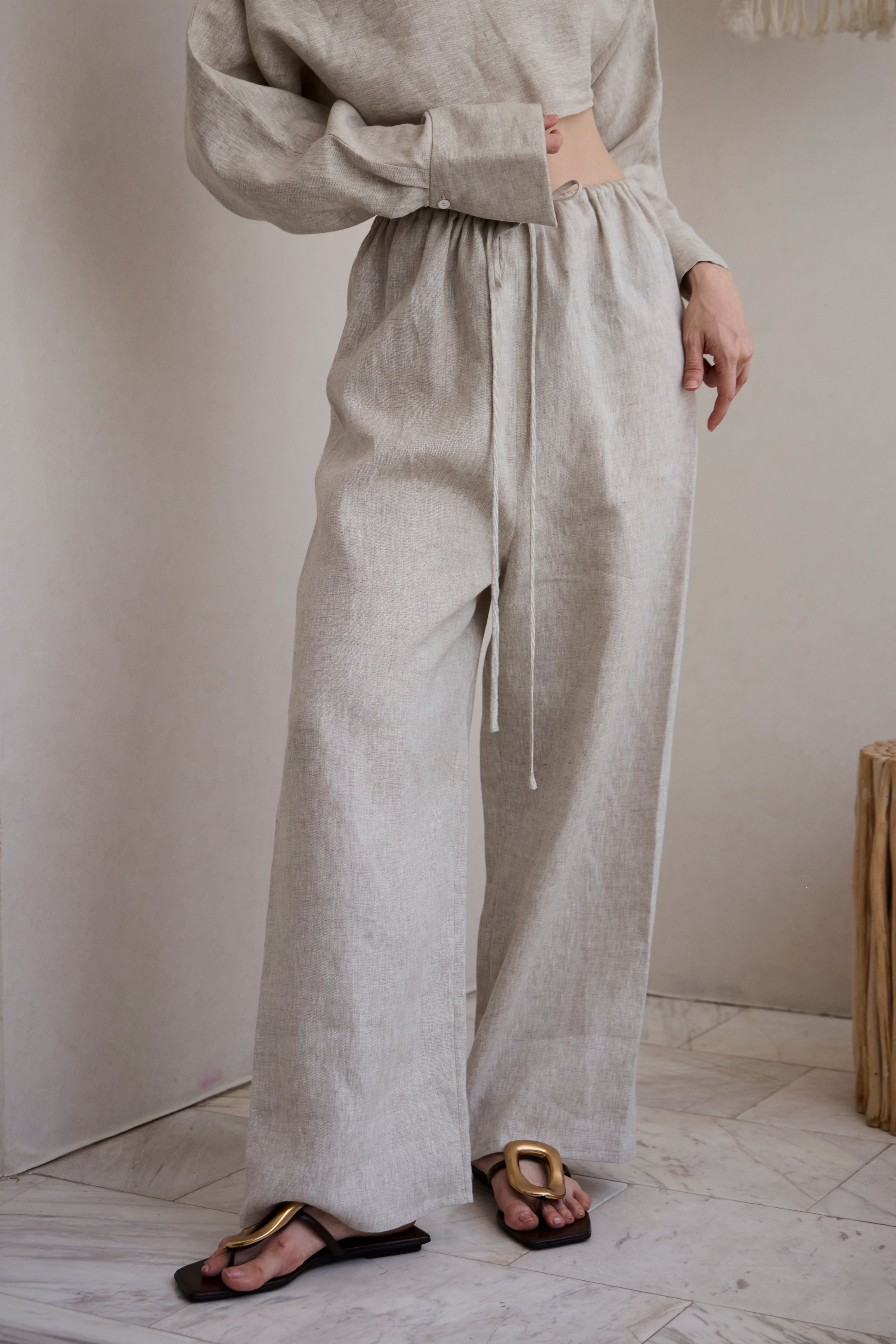 Ayla trouser (Sand) - RICOCHET