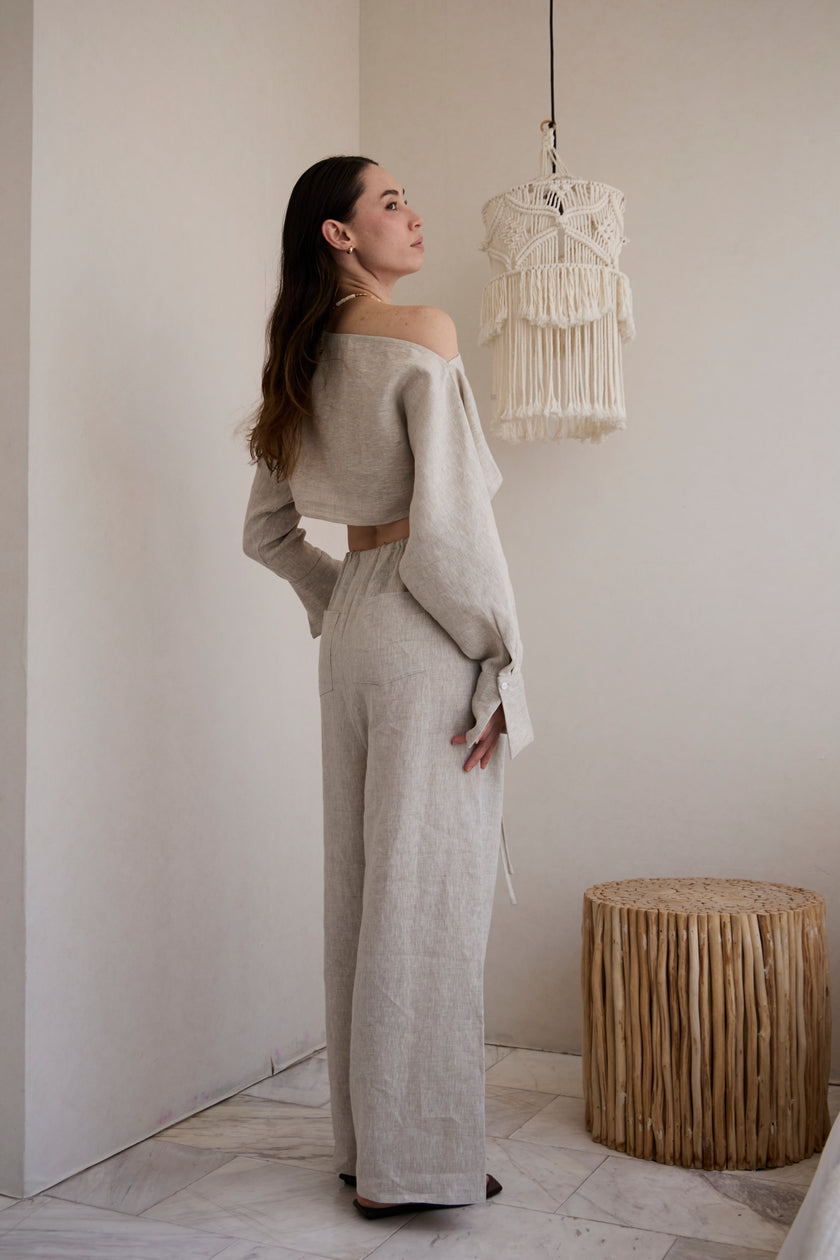 Ayla trouser (Sand) - RICOCHET