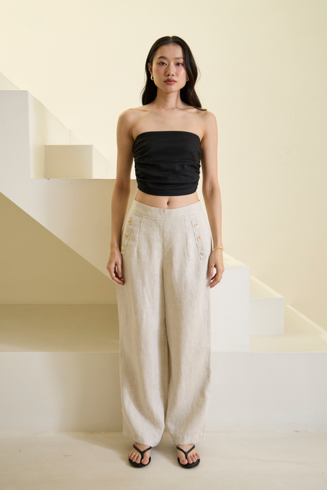 SAANVI PEARL BUTTONS TROUSER