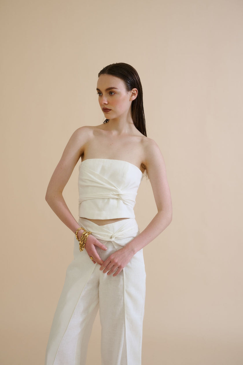 SUNNY STROLL TROUSER (WHITE) - RICOCHET