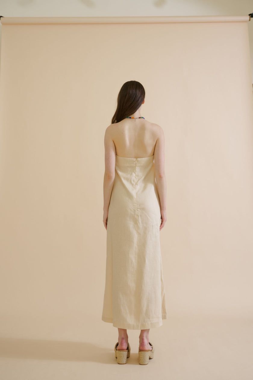 DANIELI STRAPLESS DRESS (IVORY) - RICOCHET