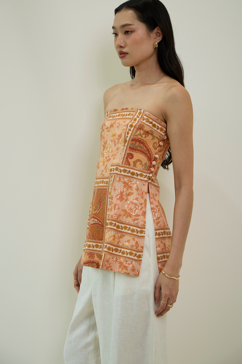 MEGARA STRAPLESS TOP