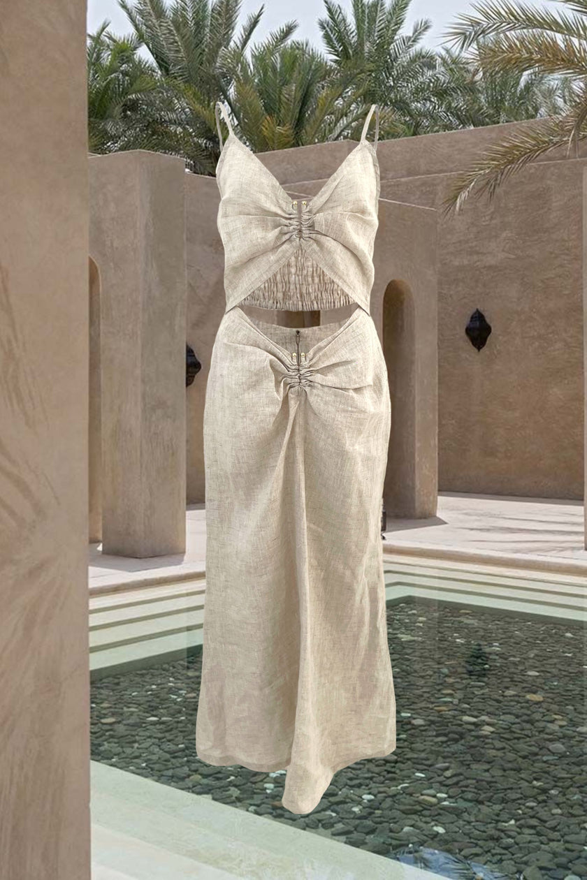 ARWA CUT-OUT DRESS - RICOCHET