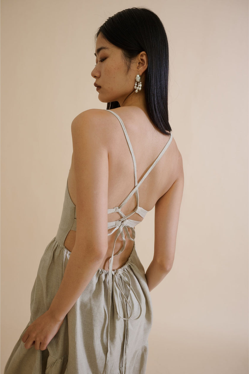 GYASI MAXI DRESS (SAND) - RICOCHET