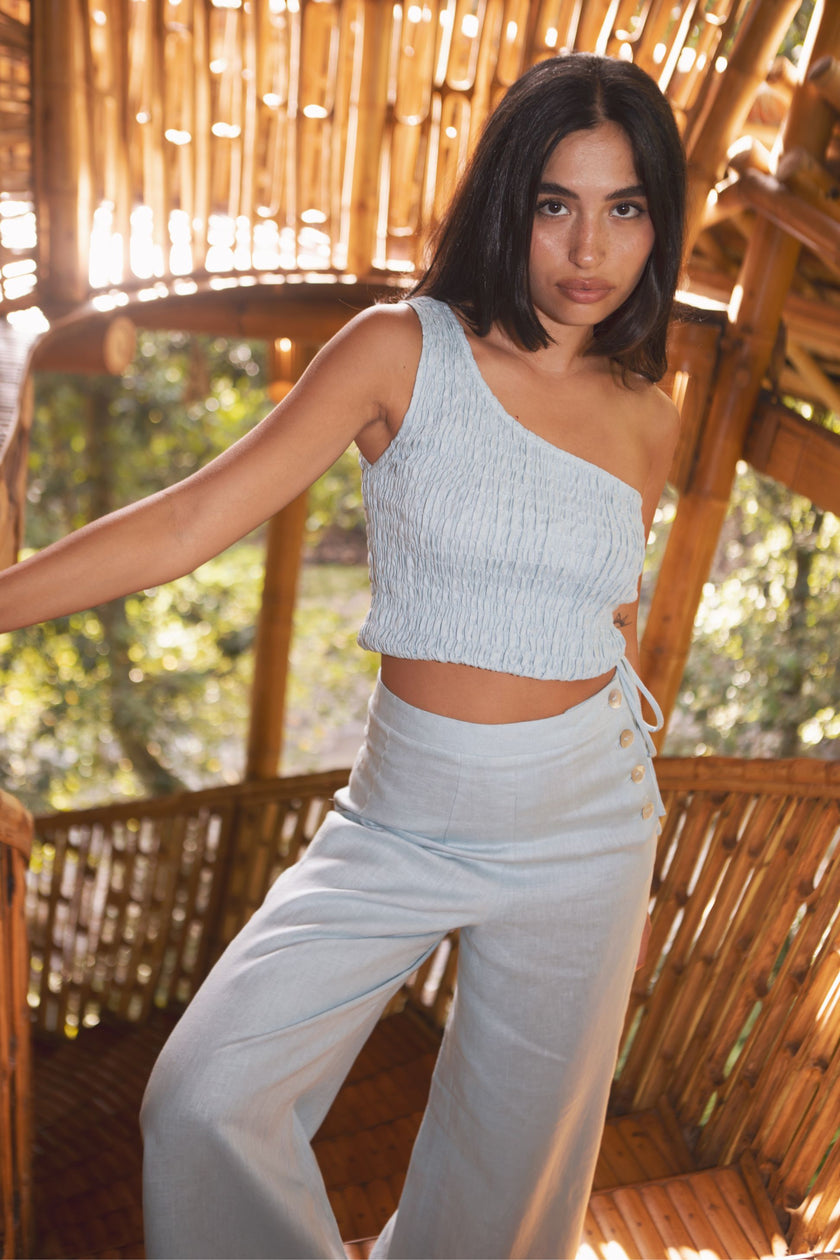 NEFELI TROUSER (CORNFLOWER) - RICOCHET