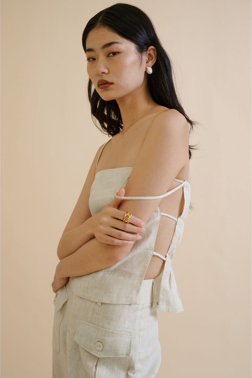 CHARMAINE TOP (SAND) - RICOCHET