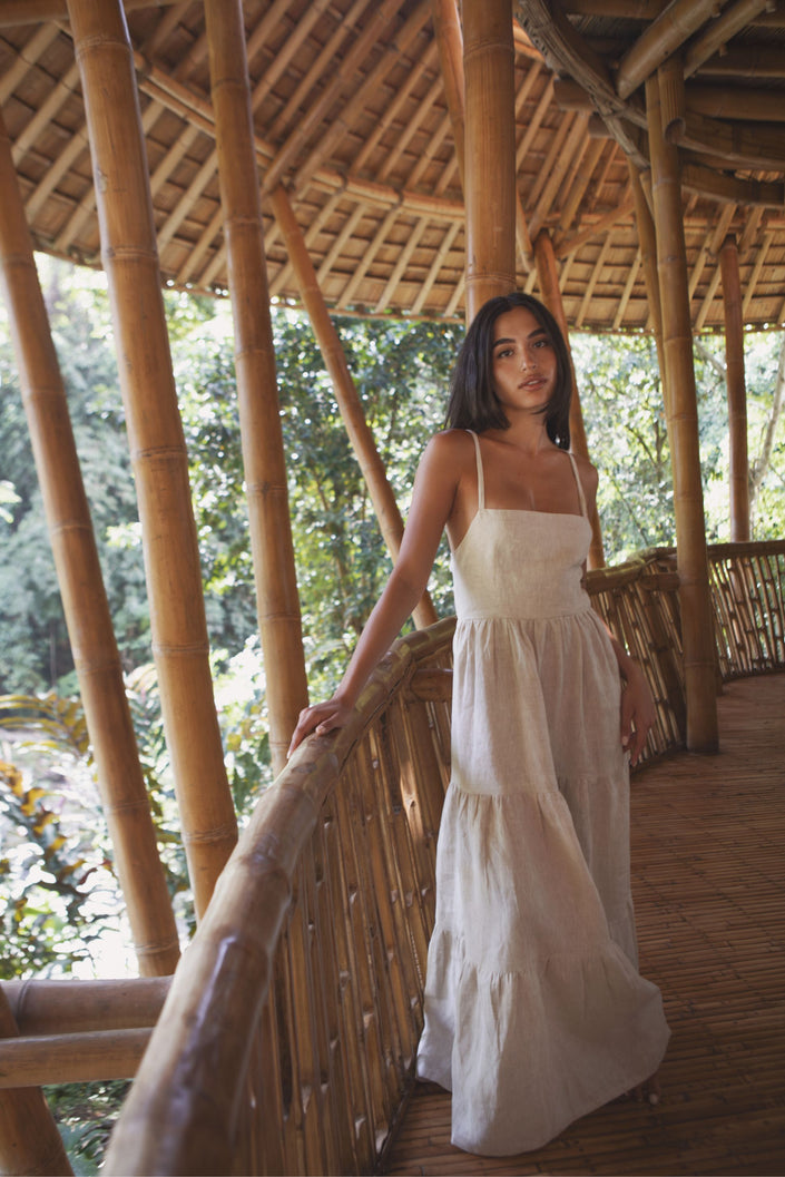GYASI MAXI DRESS (SAND) - RICOCHET