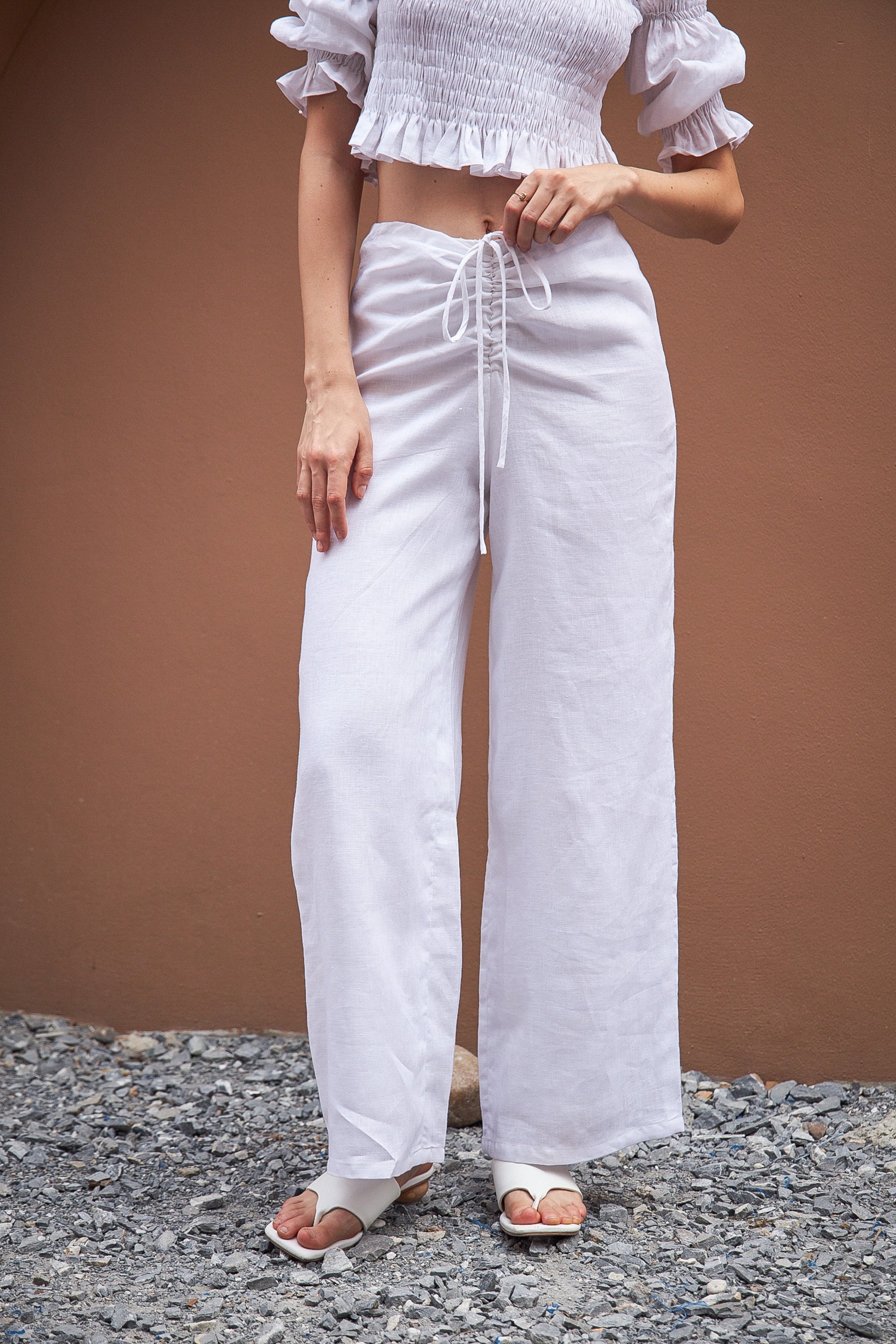 RABIAH TROUSER (POWDER WHITE)