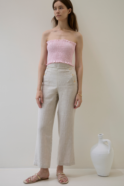 SAANVI PEARL BUTTONS TROUSER