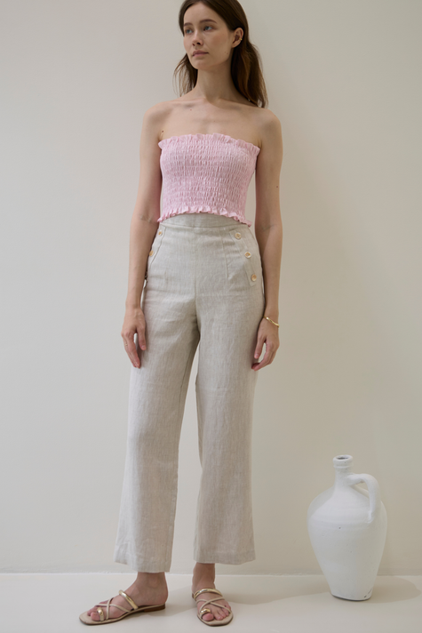 SAANVI PEARL BUTTONS TROUSER