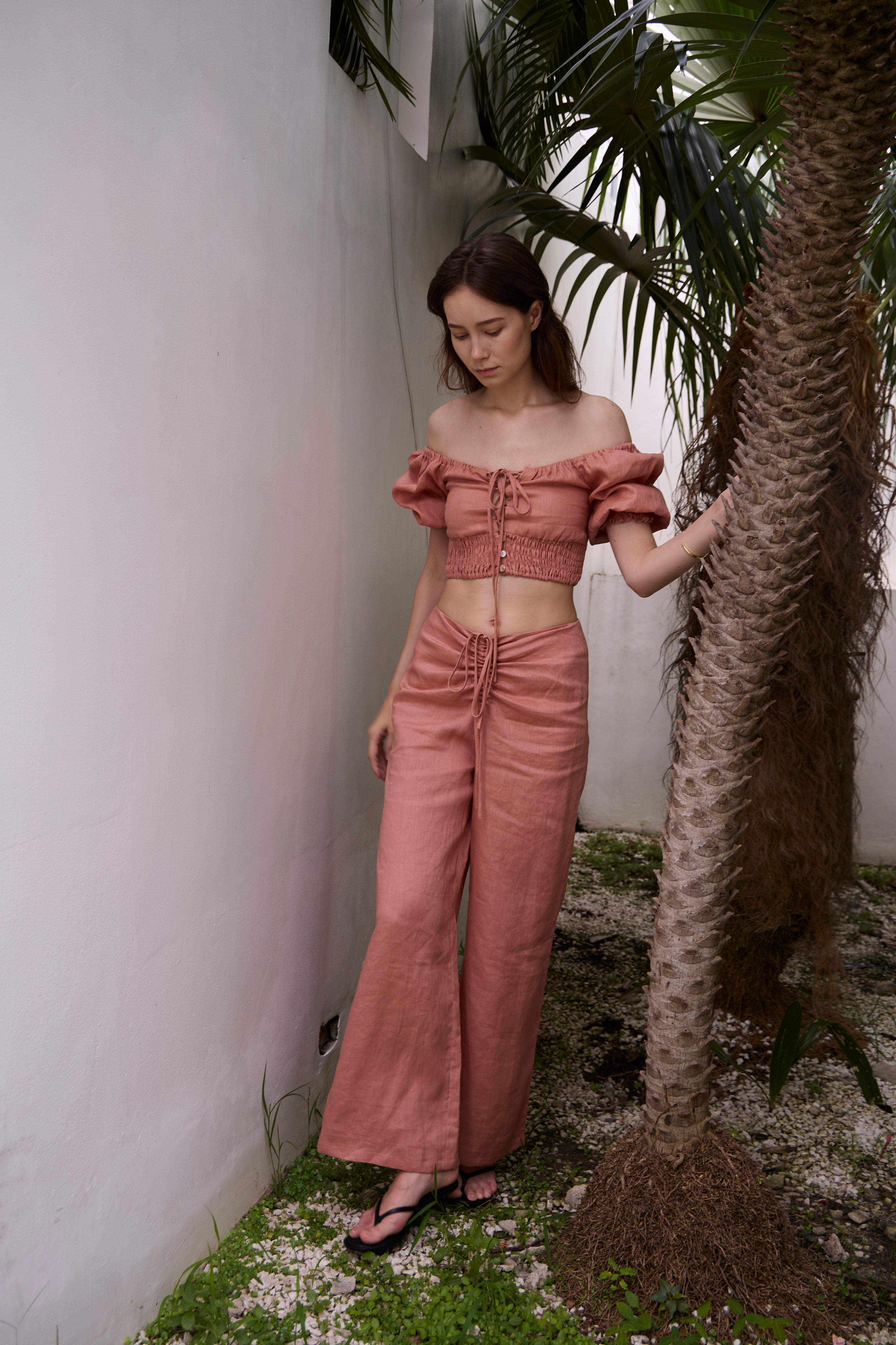 RABIAH TROUSER (TERRACOTTA)