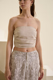 SIERRA STRAPLESS TOP (SAND)