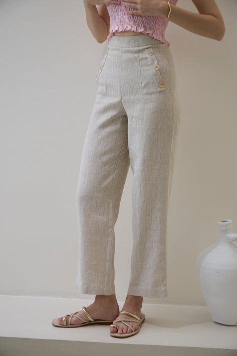 SAANVI PEARL BUTTONS TROUSER