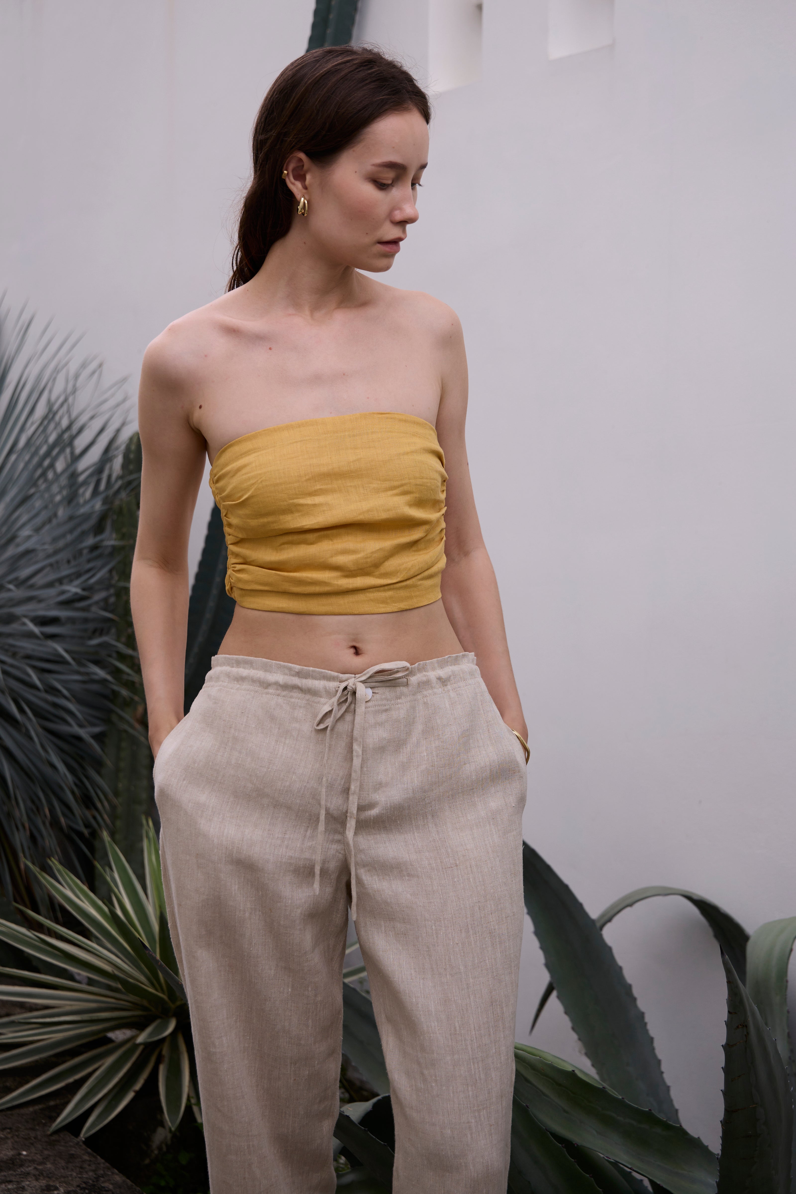 SALOMI STRAPLESS TOP