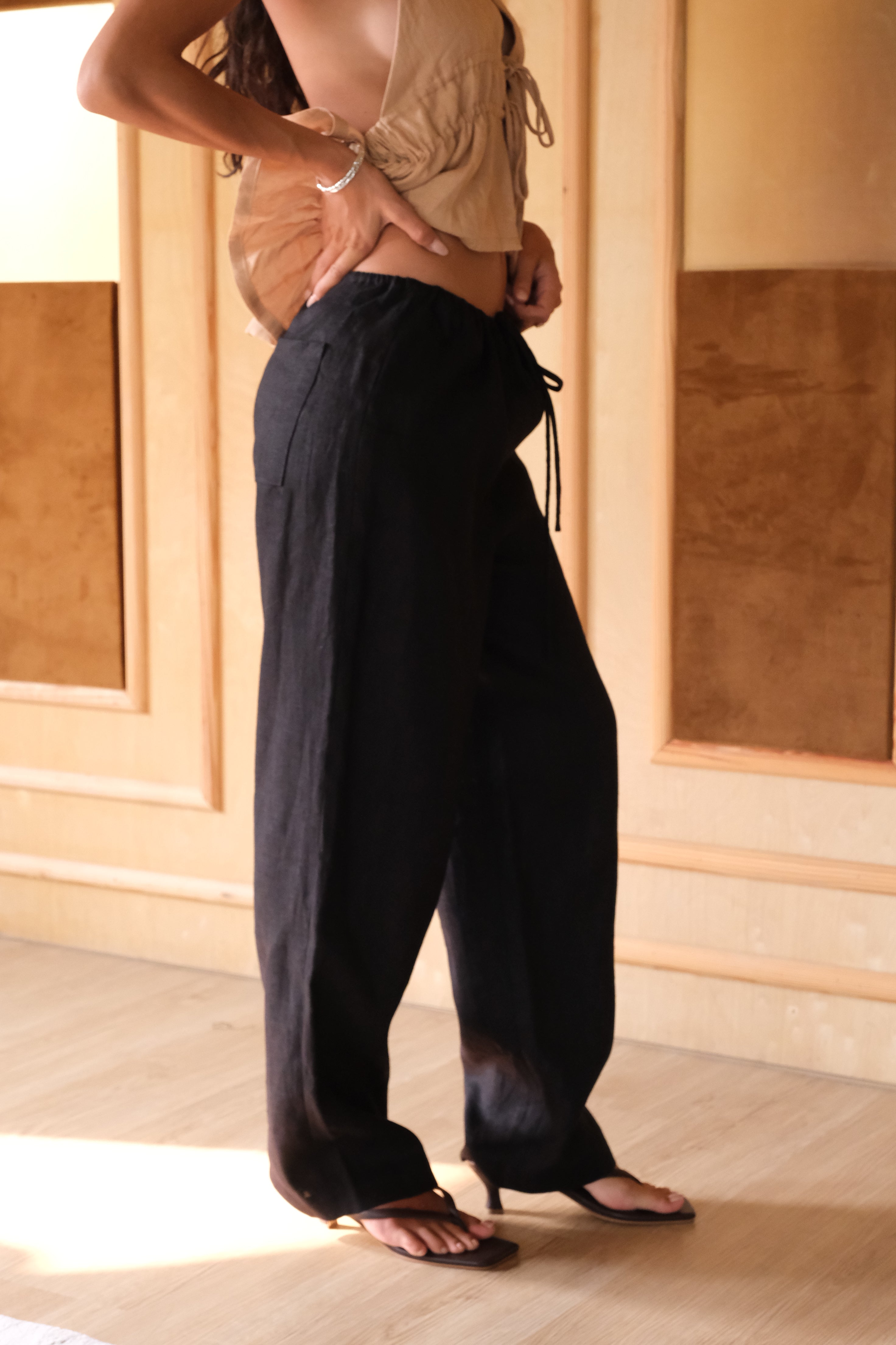 MILOS TROUSER (BLACK) - RICOCHET