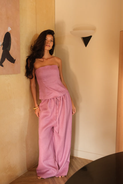 AYLA STRAPLESS TOP (PLUM) - RICOCHET