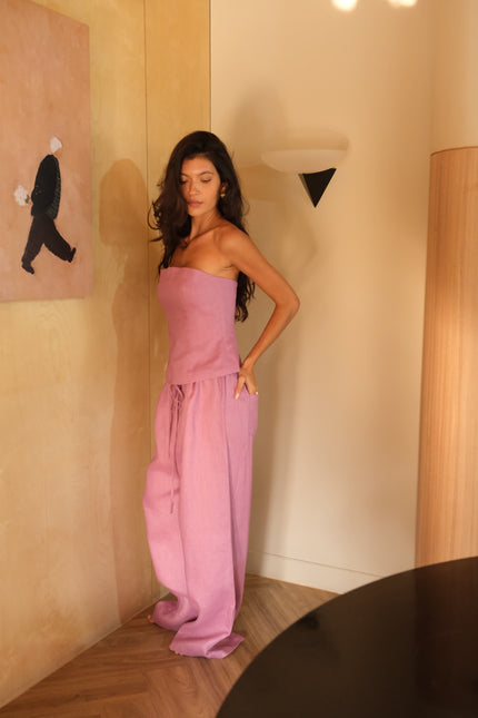 AYLA STRAPLESS TOP (PLUM) - RICOCHET