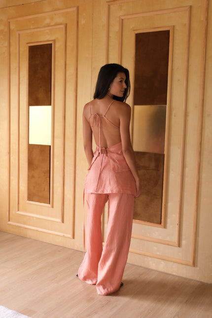 KAIA BOW TIE TOP - RICOCHET