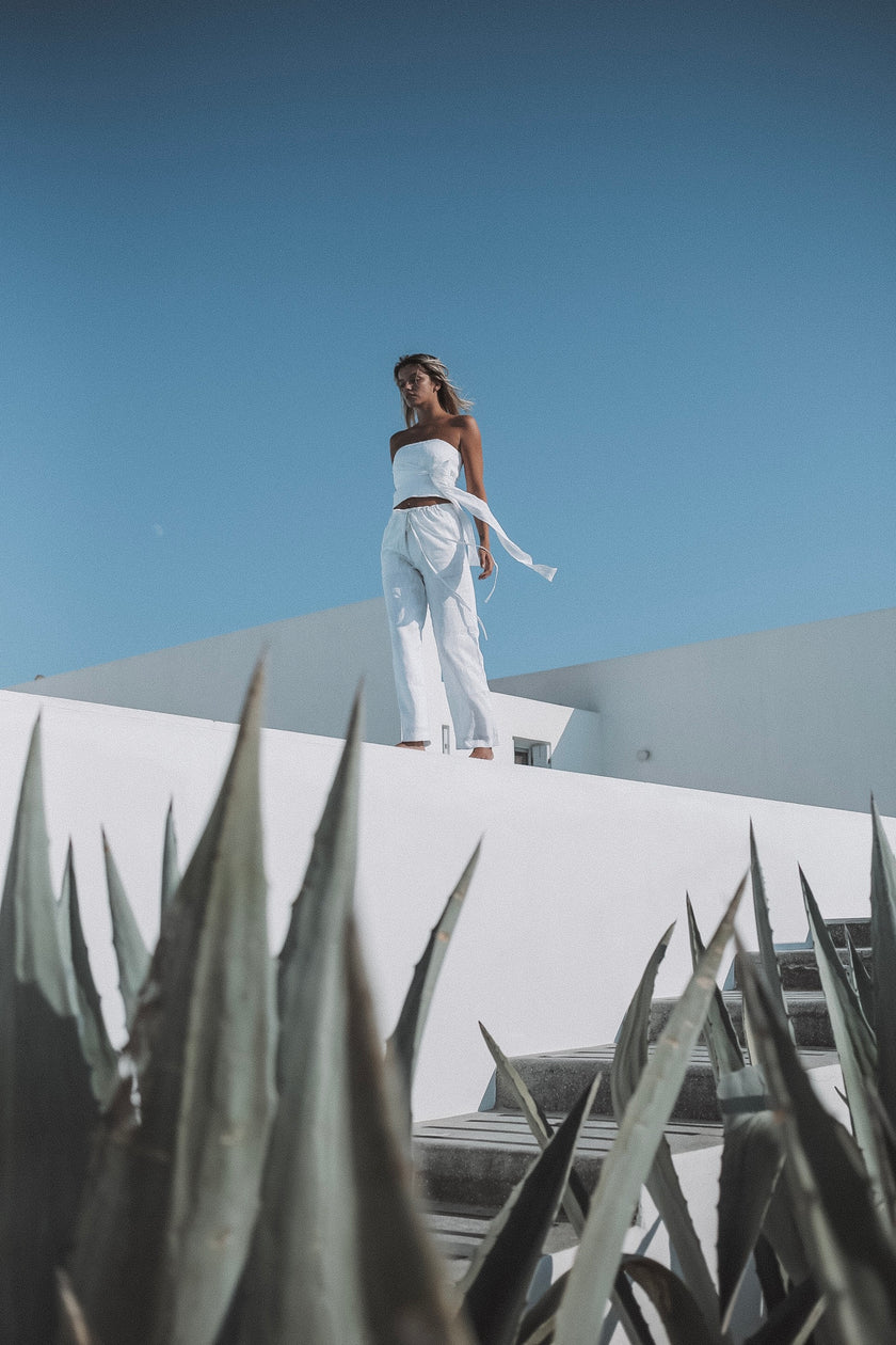 MILOS TROUSER (WHITE) - RICOCHET