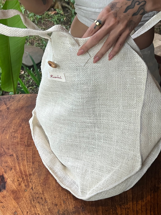 Aysun oval hemp bag