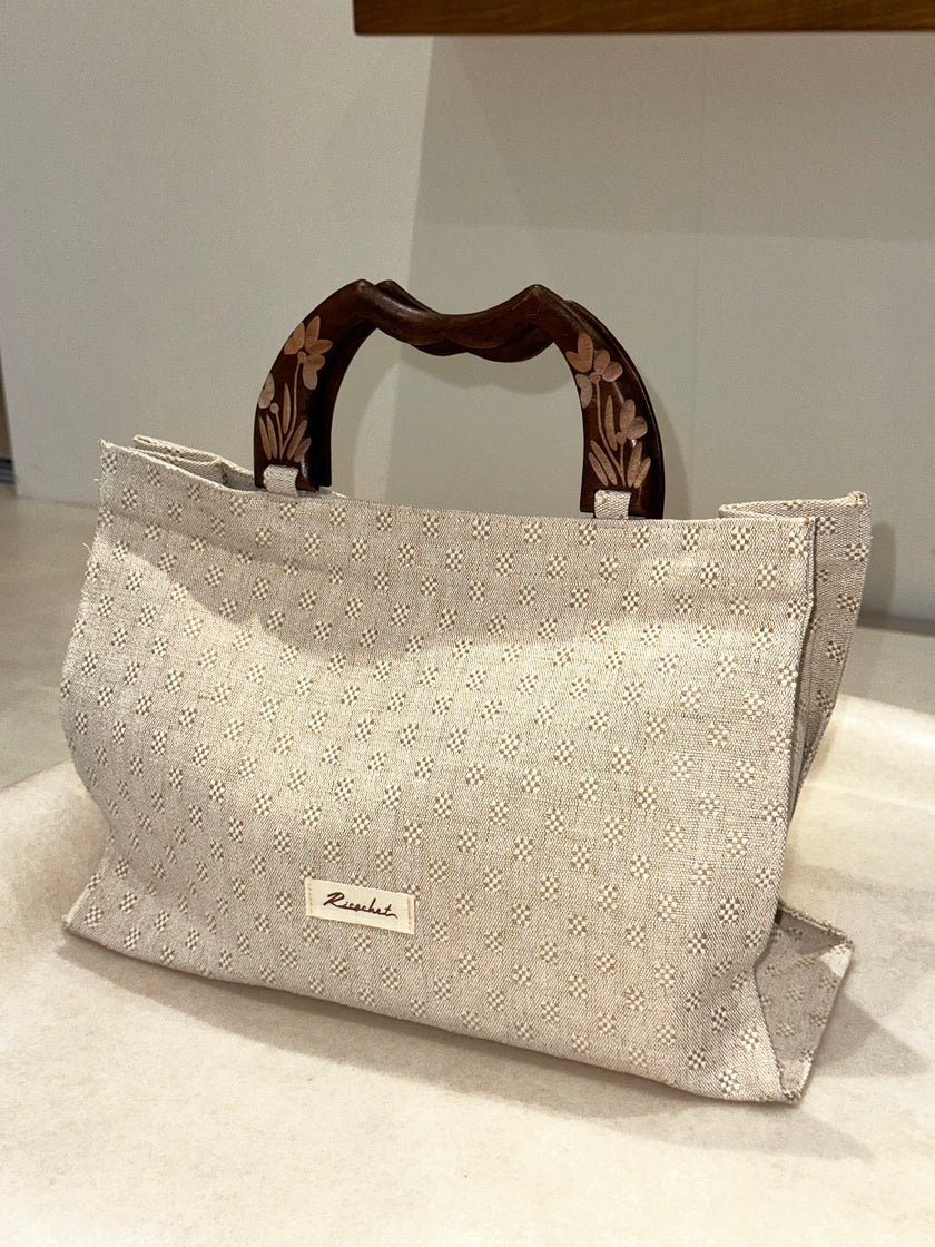 Bahiti wood handle bag