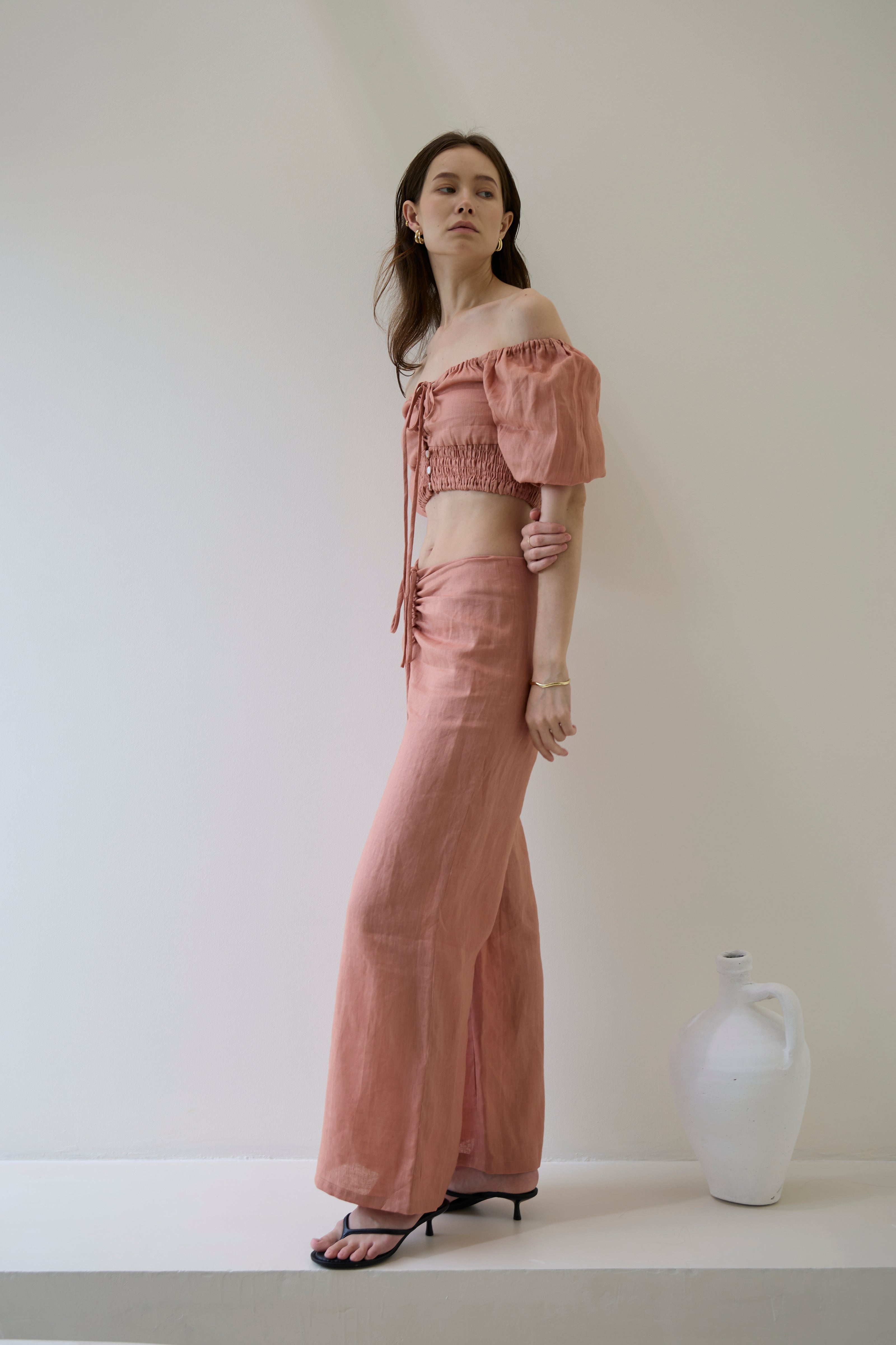 RABIAH TROUSER (TERRACOTTA)