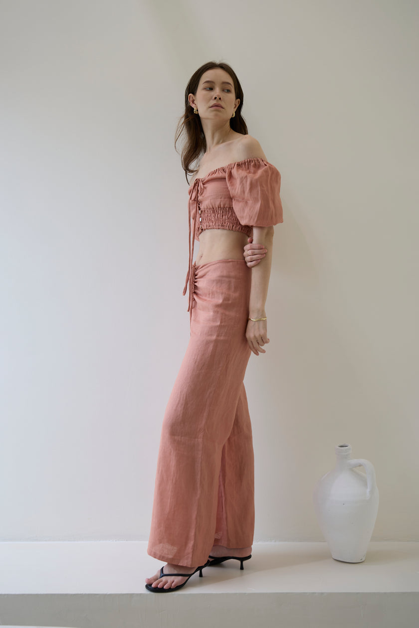 RABIAH TROUSER (TERRACOTTA)