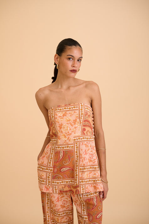 MEGARA STRAPLESS TOP