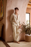 ARMAND PEARL BUTTON TROUSER - RICOCHET