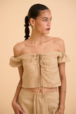 CATIA LACE-UP TOP