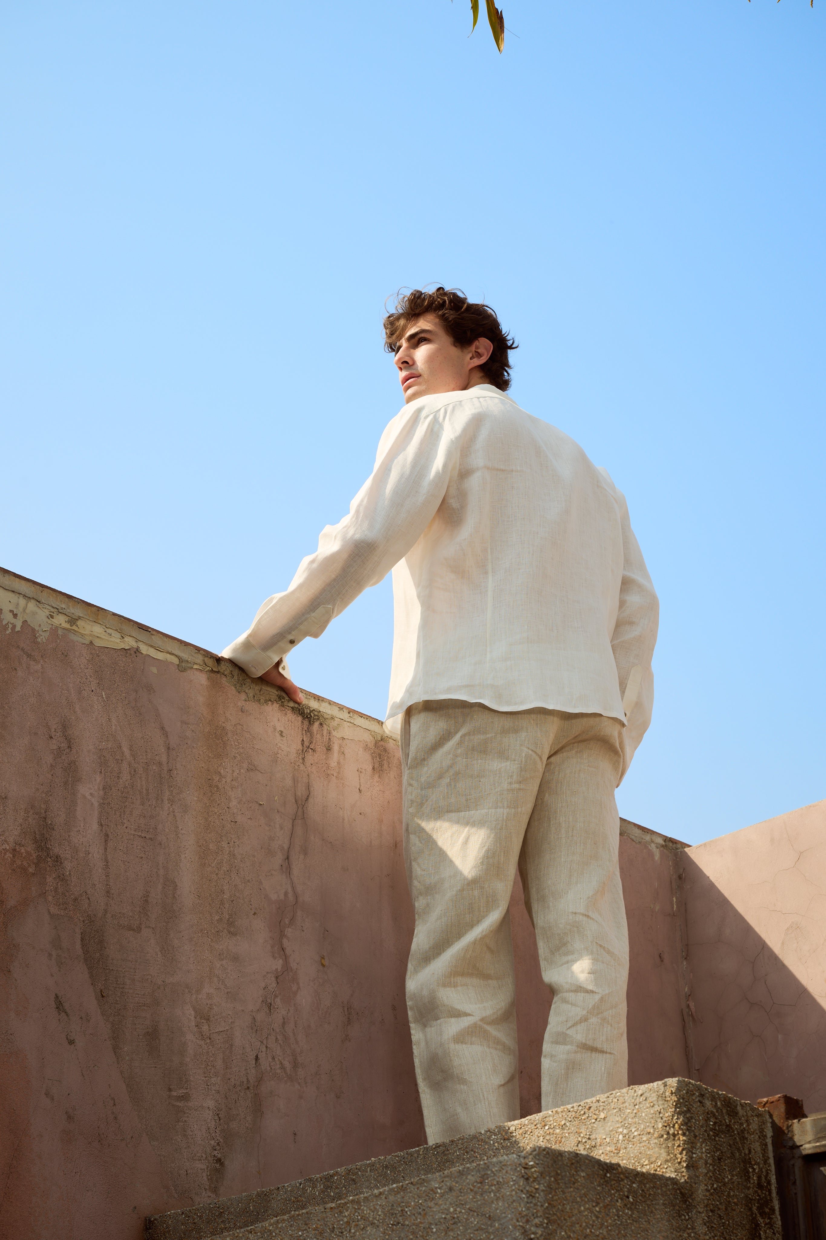 ARMAND PEARL BUTTON TROUSER - RICOCHET