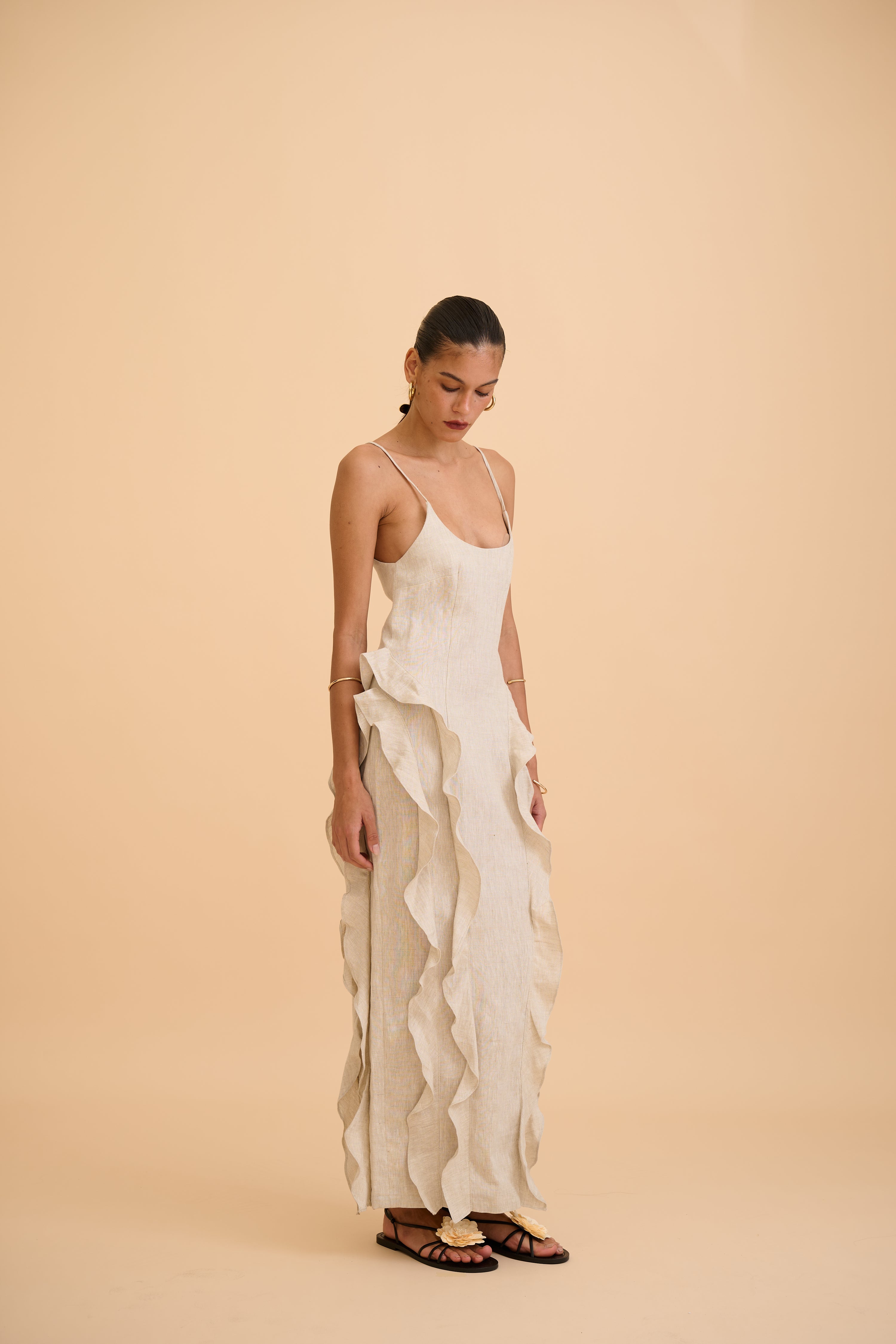 SAANVI RUFFLED MAXI DRESS