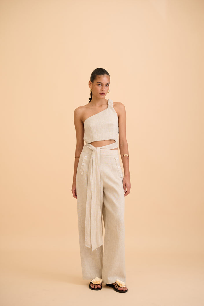 SAANVI ONE-SHOULDER TOP - RICOCHET