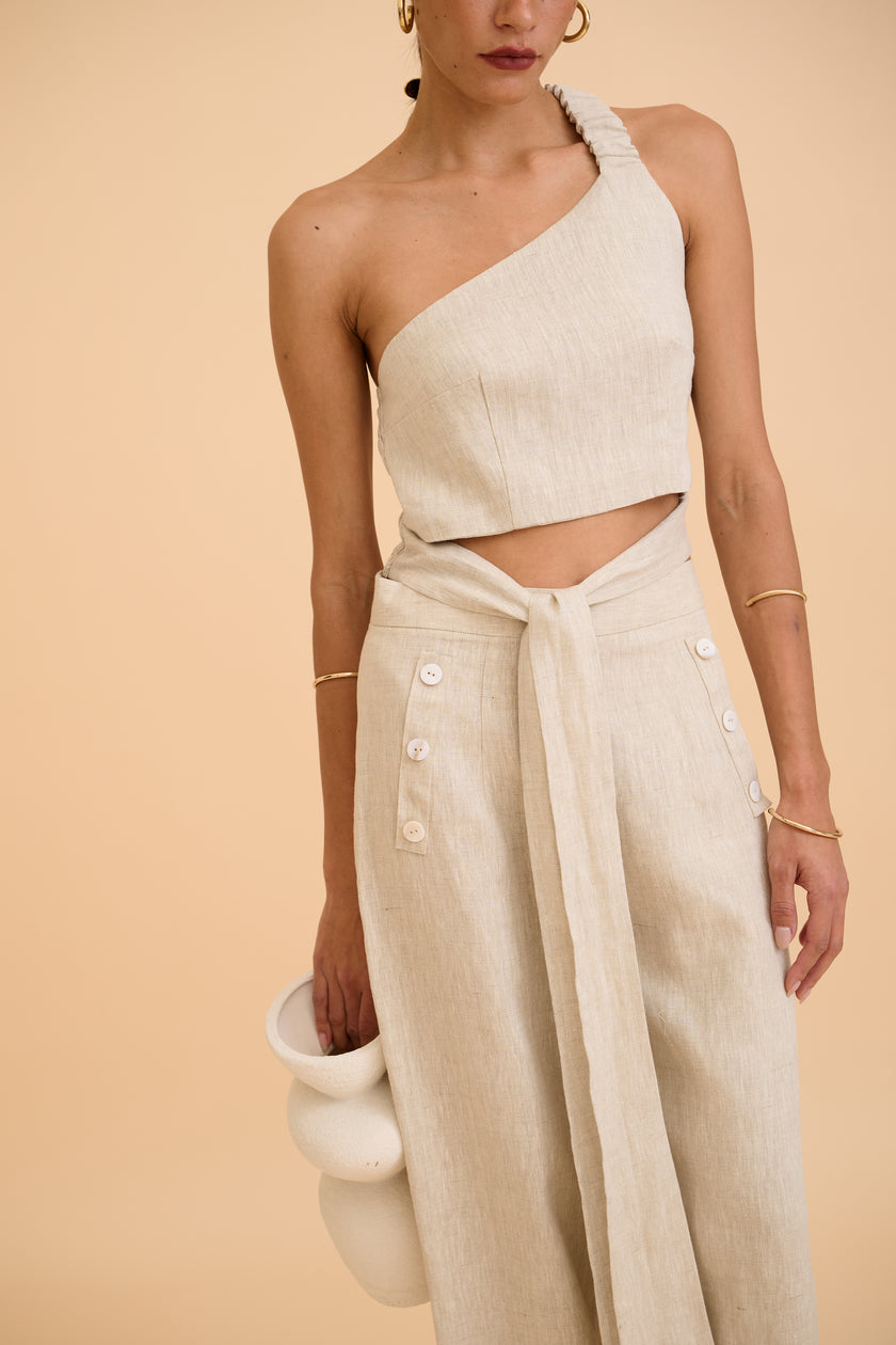 SAANVI ONE-SHOULDER TOP - RICOCHET