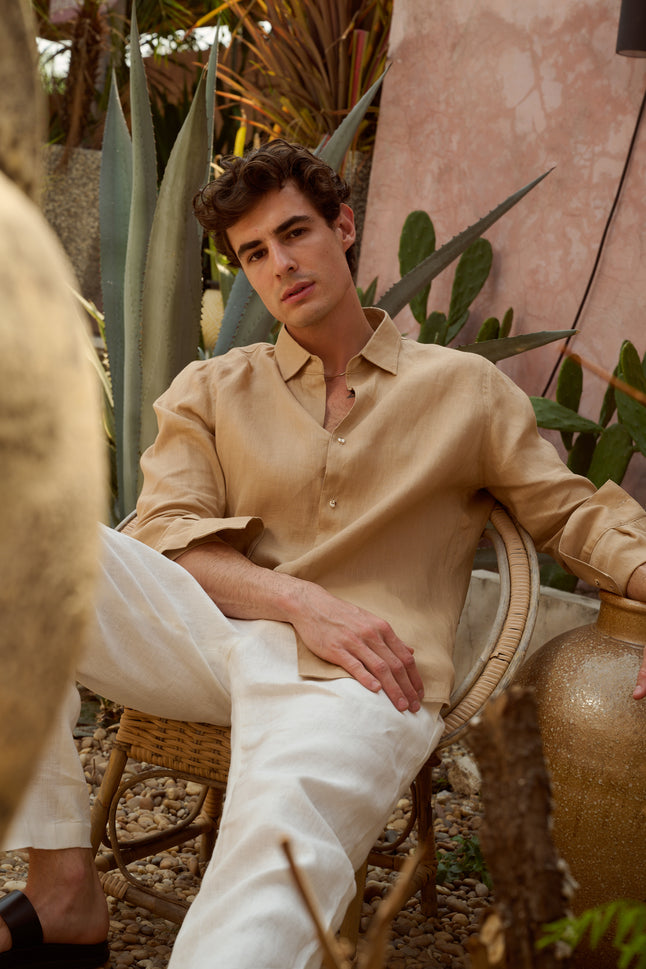 BAYRAM LINEN SHIRT - RICOCHET