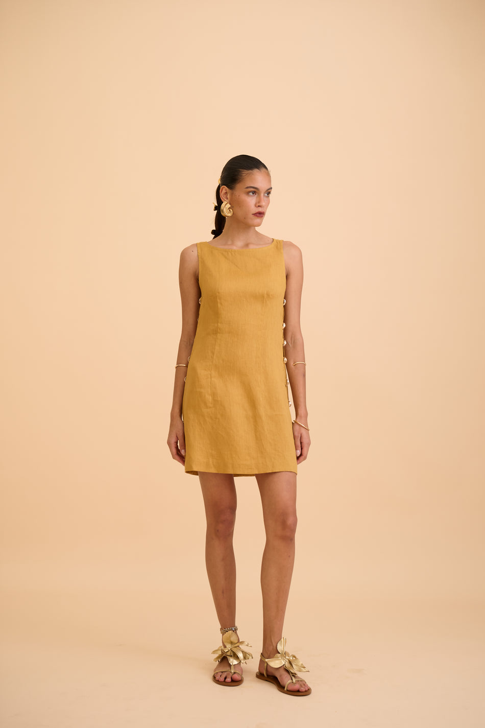 SALOMI CUT-OUT MINI DRESS - RICOCHET