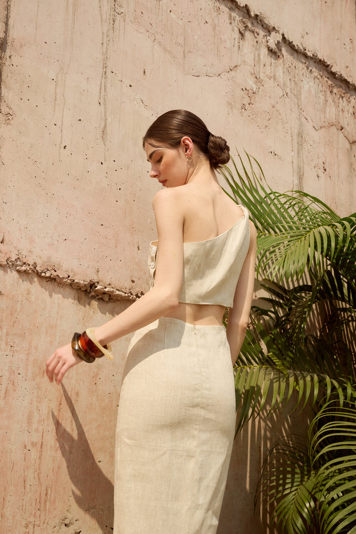 ARWA ONE-SHOULDER TOP - RICOCHET