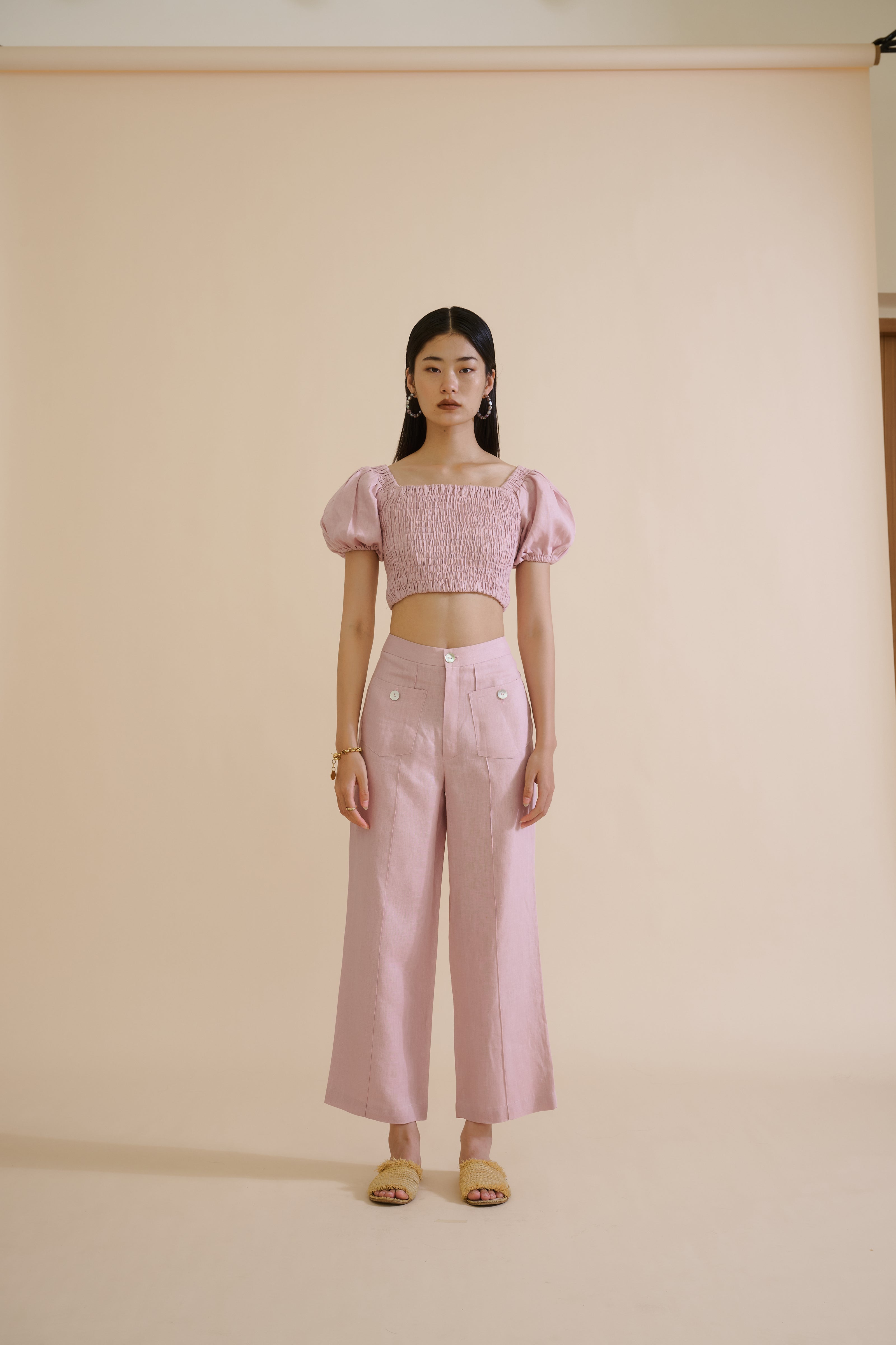 GIA TROUSER (BLUSH) - RICOCHET