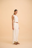 LUNE PEARL-BUTTONS TROUSER