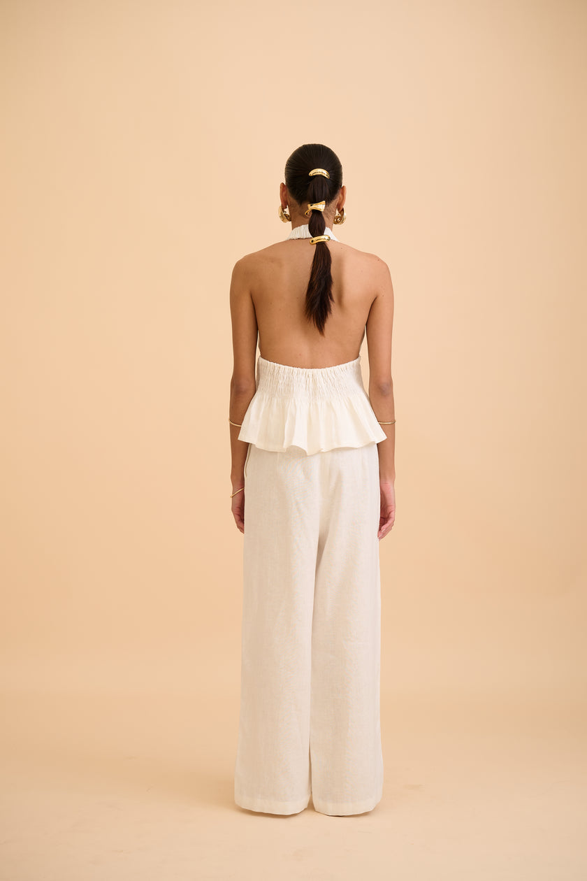 LUNE PEARL-BUTTONS TROUSER - RICOCHET