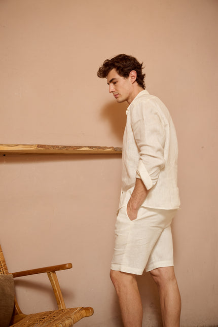 AMIR PEARL BUTTON SHORTS - RICOCHET