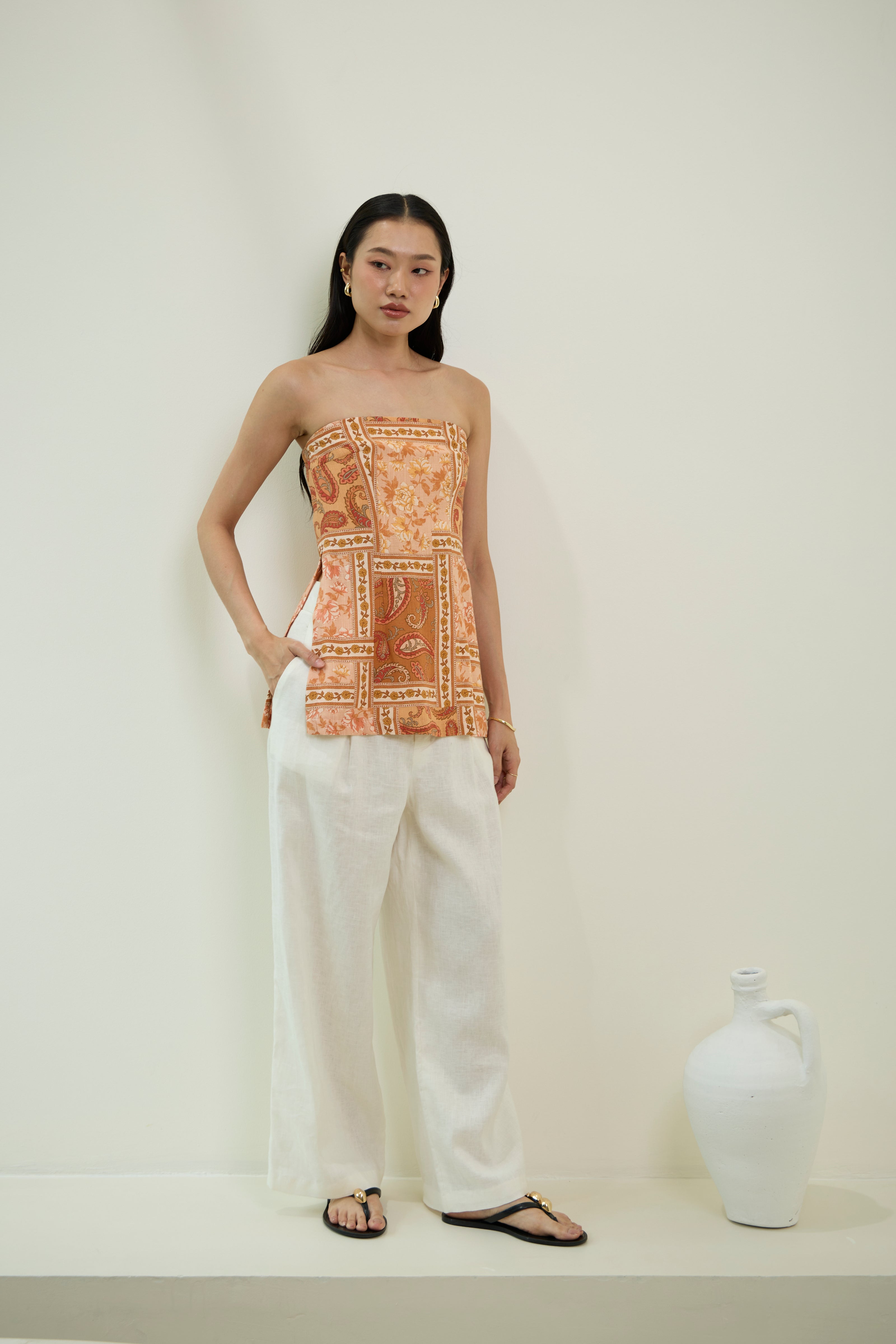 MEGARA STRAPLESS TOP - RICOCHET